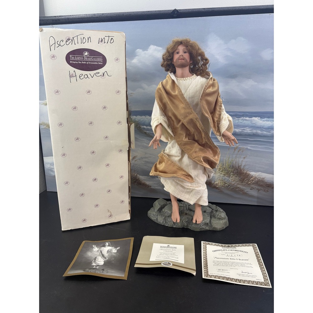 Ashton-Drake Ascension Into Heaven Porcelain Doll Titus Tomescu Miracles Jesus